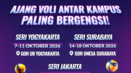 MOJI Hadirkan Liga Voli Mahasiswa 2026, Panggung Baru Talenta Voli Kampus