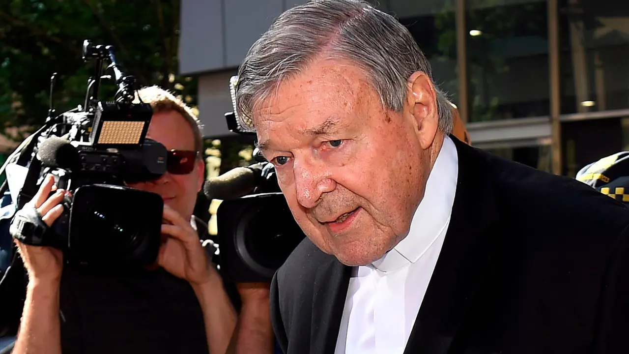 Kardinal George Pell, mantan bendahara Vatikan, yang divonis bersalah atas kasus pelecehan anak (AFP/ William West)