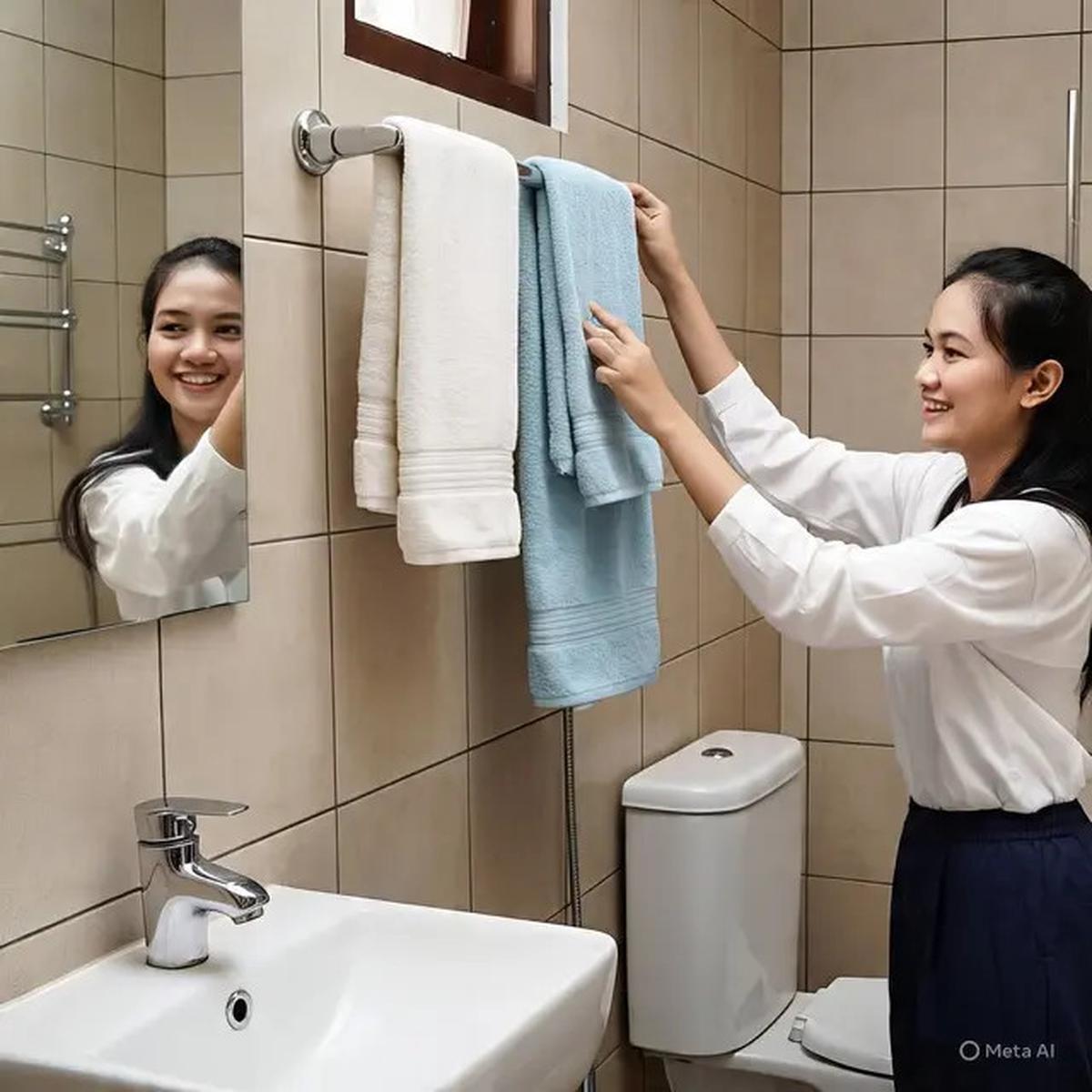 9 Tips Handuk Tetap Kering Meski Disimpan di Kamar Mandi, Anti Apek