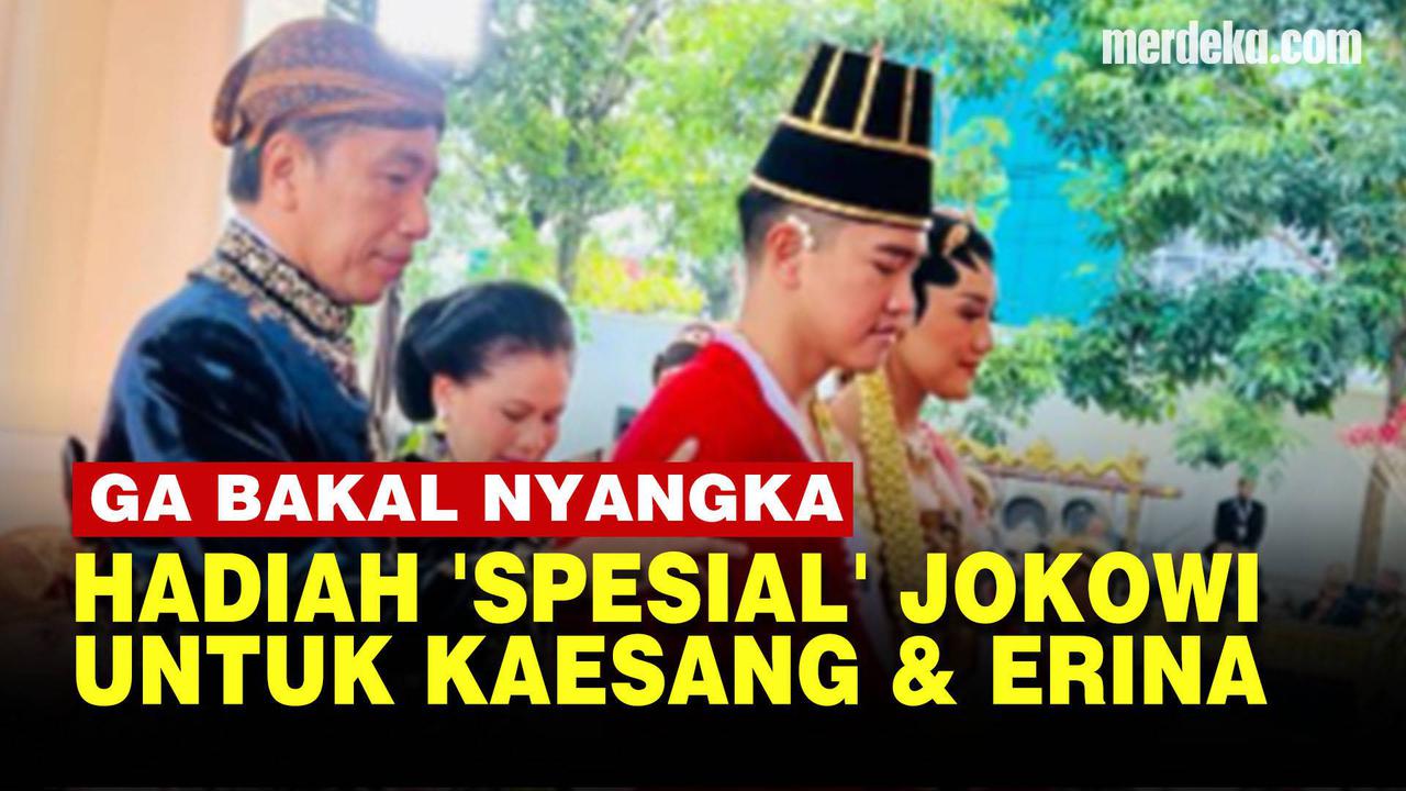 VIDEO: Kaget, ini Hadiah 'Spesial' dari Jokowi untuk Pengantin Baru Kaesang dan Erina