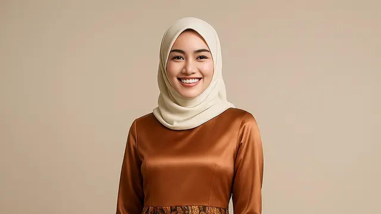 8 Model Gamis Batik Kombinasi Satin Mengkilap, Bikin Penampilanmu Mewah dan Elegan