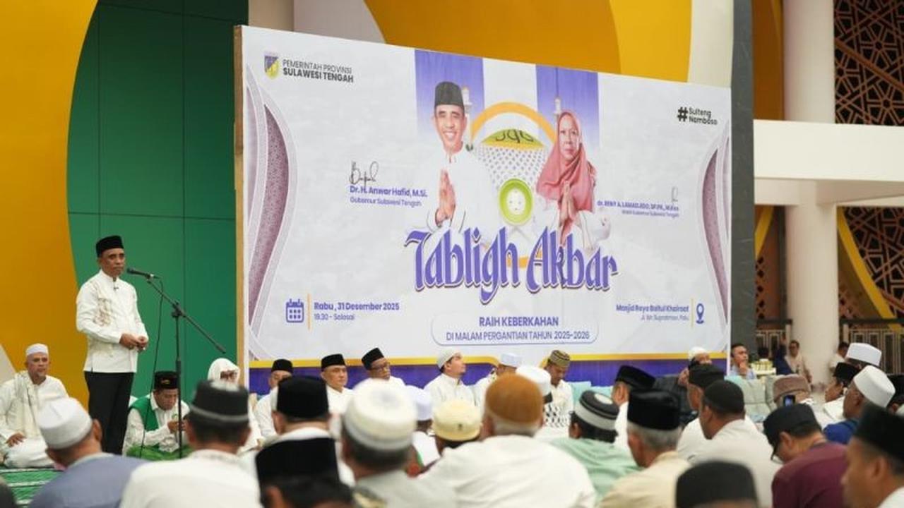 Pemprov Sulteng Gelar Dzikir dan Doa Pergantian Tahun, Ajak Masyarakat Muhasabah Diri