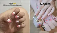 Ekspektasi vs realita nail art (Sumber: X/orenjei)