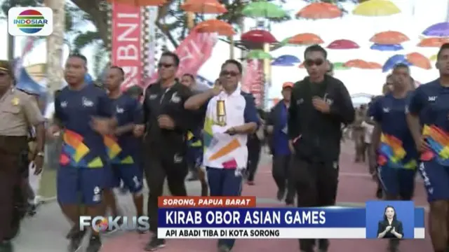 Singgah ke Papua, Api Abadi Asian Games Dibawa Renang di Raja Ampat