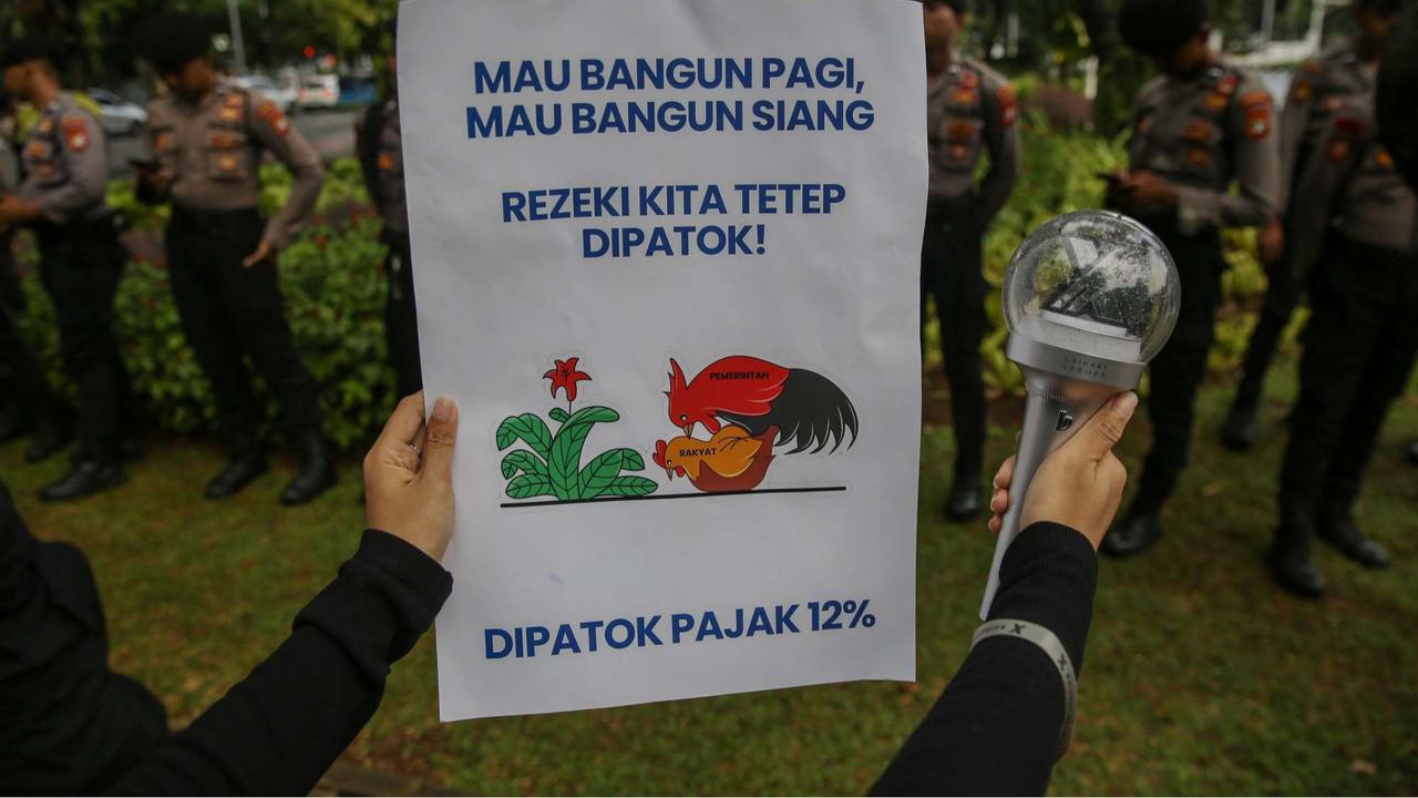 Aksi Fans K-Pop tolak PPN 12 Persen
