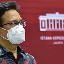Menteri Kesehatan RI Budi Gunadi Sadikin memberikan keterangan pers usai Rapat Terbatas Evaluasi Pemberlakuan Pembatasan Kegiatan Masyarakat di Istana Merdeka Jakarta pada Senin, 18 April 2022. (Dok Sekretariat Kabinet RI)