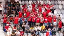 <p>Sejumlah suporter Lebanon memberikan dukungan kepada timnya saat melawan Prancis pada laga Grup H Piala Dunia FIBA 2023 di Indonesia Arena, Senayan, Jakarta, Selasa (29/08/2023). (Bola.com/Bagaskara Lazuardi)</p>