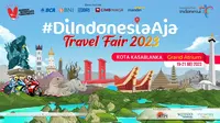 Pameran perjalanan wisata domestik perdana bertajuk #DiIndonesiaAja Travel Fair di Grand Atrium Mal Kota Kasablanka.