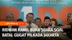 Ridwan Kamil akhirnya buka suara soal timnya yang tidak menggugat hasil Pilkada Jakarta. Pihaknya memilih menerima hasil pilkada sesuai dengan ketetapn KPUD.