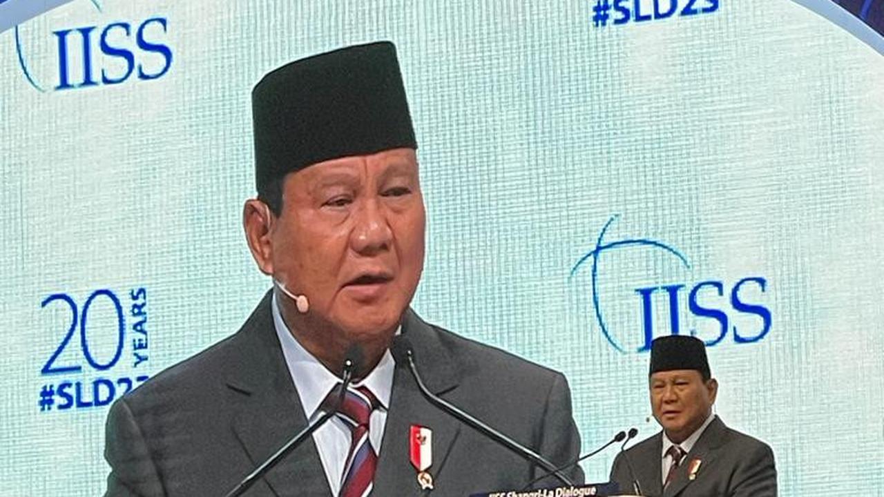 Menhan RI Prabowo Subianto di Shangri-La Dialogue 2023 (dok. Kemhan RI)