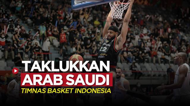 Berita motion grafis Timnas Basket Indonesia mengalahkan Arab Saudi dalam laga perdananya di Grup A FIBA Asia Cup 2022 di Istora Senayan, Selasa (12/7/2022) sore hari WIB.