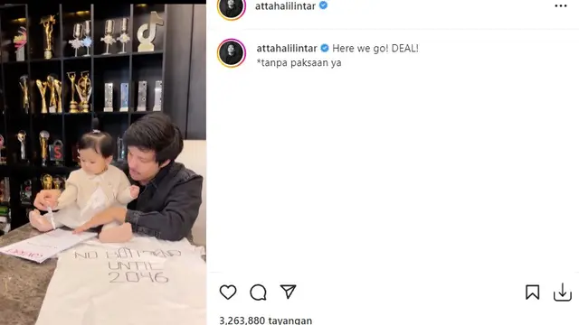Atta Halilintar (Foto: Instagram/@attahalilintar)