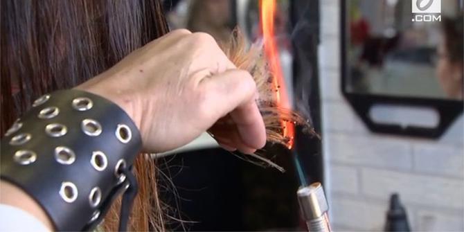 VIDEO: Aksi Penata Rambut Spanyol Gunakan Cakar Besi