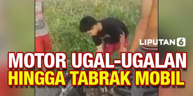 VIDEO: Geram! Warga Ngamuk ke Pemotor Ugal-Ugalan