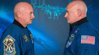 Eksperimen unik ini dimungkinkan karena ada si kembar Mark dan Scott Kelly yang sama-sama menjadi astronot NASA. (Sumber (NASA/Robert Markowitz)