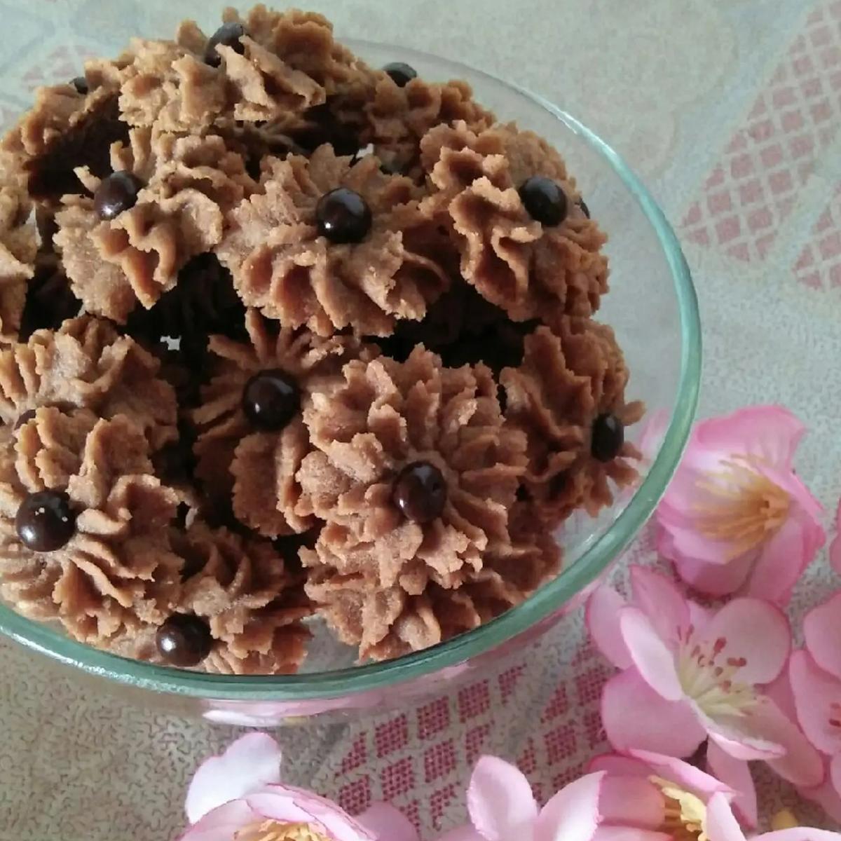 Ilustrasi Kue Semprit Cokelat