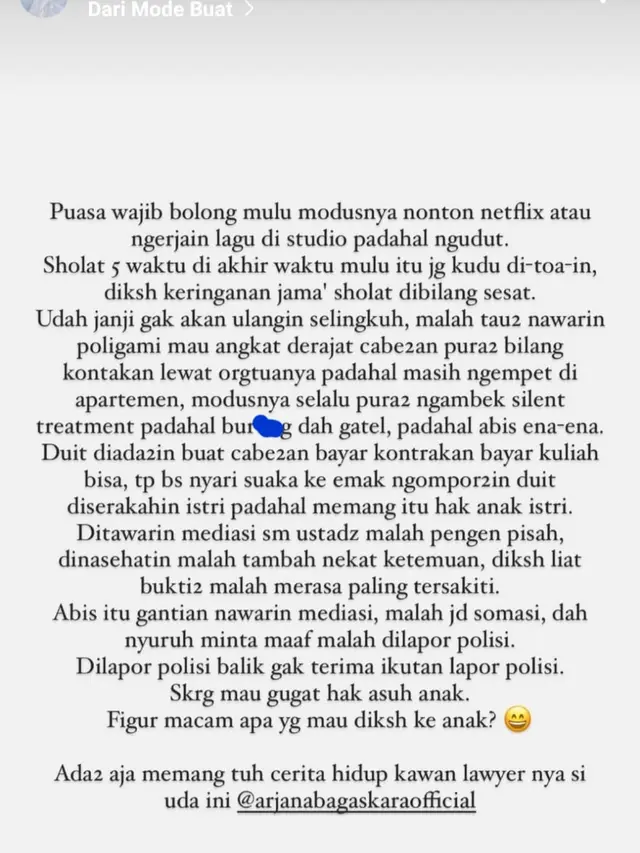 Unggahan Inara Rusli. (Foto: Dok. Instagram @mommy_starla)