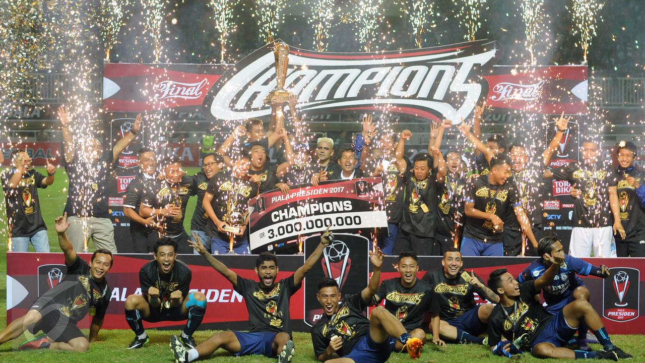 Arema FC Rengkuh Gelar Juara Piala Presiden 2017