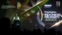 Pendiri dan Managing Director PropertyGuru Asia Property Awards, Terry Blackburn memberikan sambutan saat menghadiri acara penghargaan PropertyGuru Indonesia Property Awards 2018 di Jakarta, Kamis (20/9). (Liputan6.com/Johan Tallo)