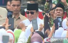 Prabowo Hadiri Mujahadah Kubro Satu Abad NU, Disambut Antusias Warga Nahdliyinwa