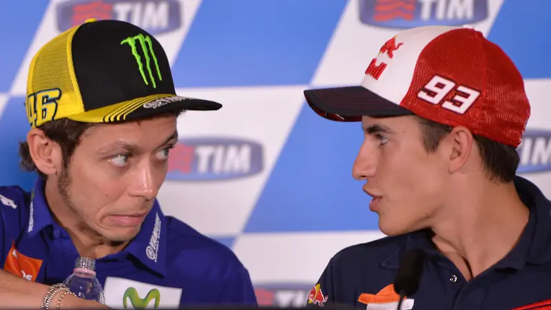 Valentino Rossi dan Marc Marquez