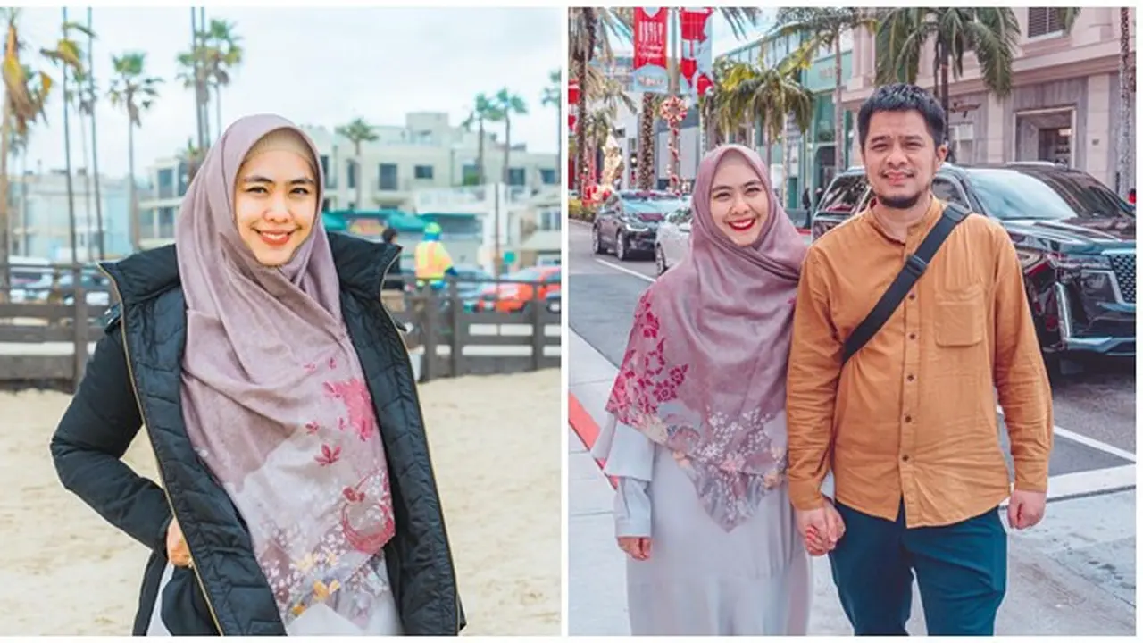 8 Potret Oki Setiana Dewi dan Keluarga saat di Los Angeles, Kerja Sekaligus Liburan