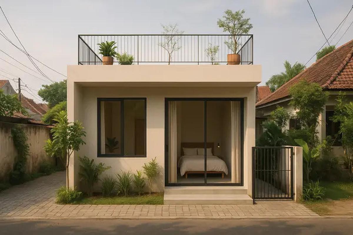8 Rumah Tipe Minimalis Modern 1 Kamar Tidur di Perkotaan, Kecil Tapi Nyaman
