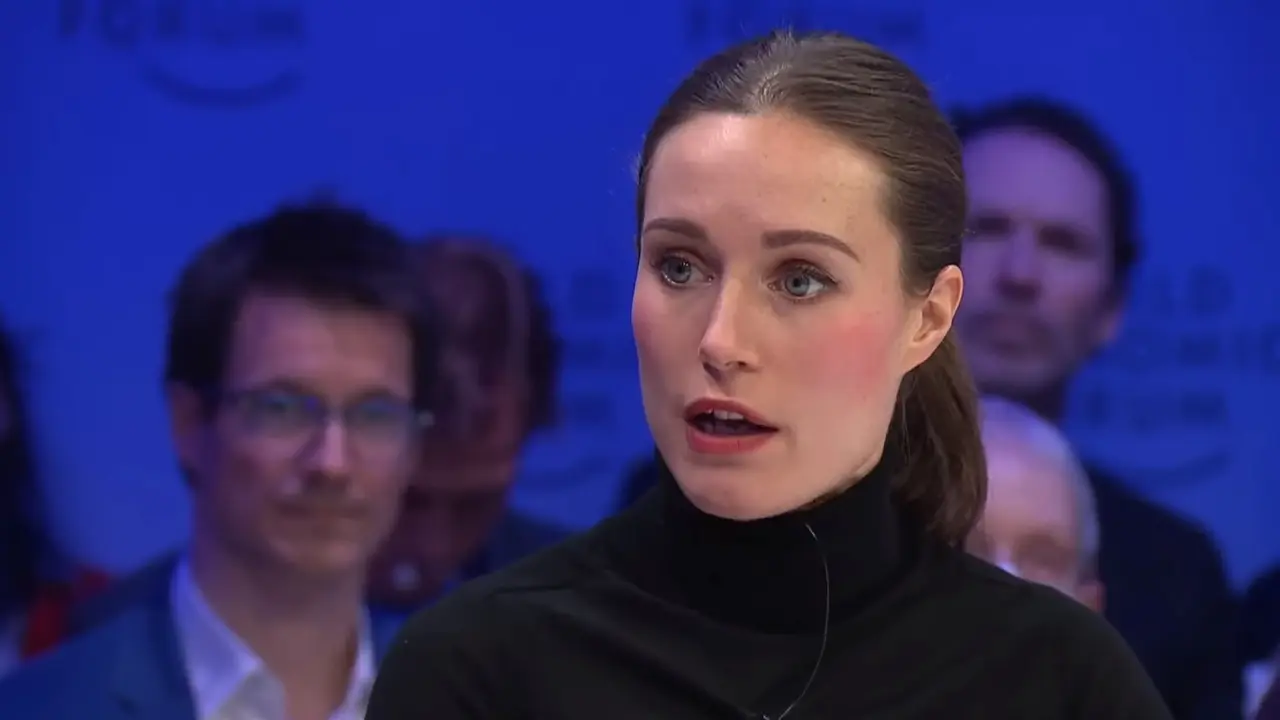 Perdana Menteri Finlandia Sanna Marin. Dok: YouTube/WEF