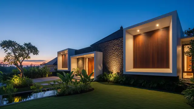 Inspirasi Fasad Rumah dengan Dinding Maju-Mundur agar Tidak Monoton/AI Generated