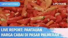 Pantauan harga cabai di DKI Jakarta, di Pasar Palmerah, cabai rawit merah dijual Rp 110 ribu per kilogram.