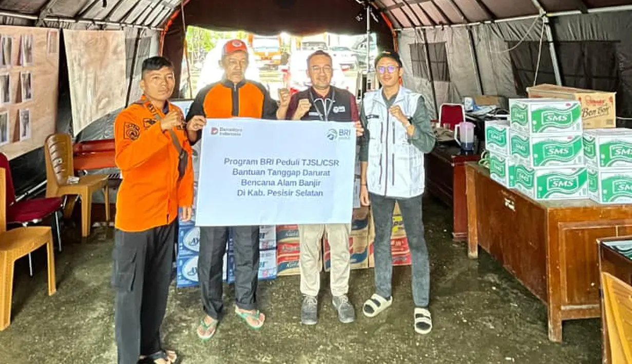 BRI bekerja sama dan berkoordinasi dengan berbagai pihak untuk bersinergi dalam menyalurkan bantuan kepada korban bencana banjir sebagai upaya meringankan beban masyarakat dan mempercepat pemulihan pasca bencana. (Sumber: BRI Peduli)