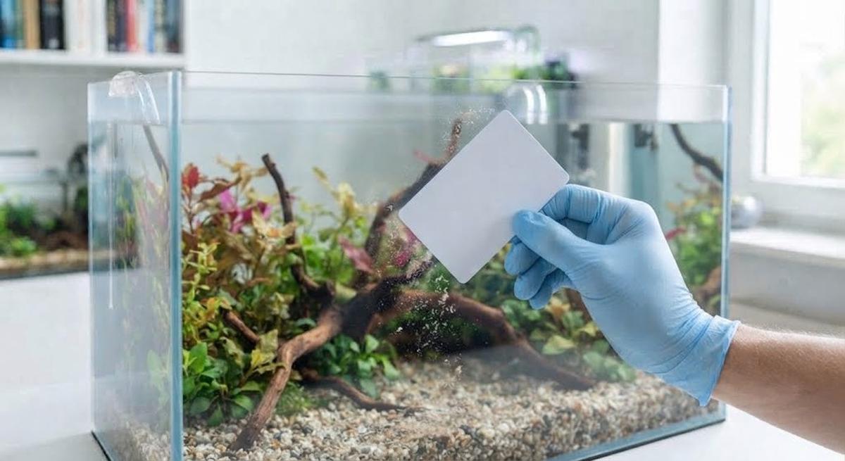 Kartu Plastik Bekas untuk Membersihkan Kerak Menahun