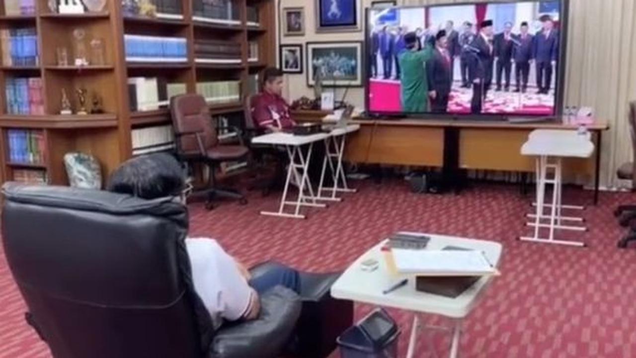 SBY Saksikan AHY Dilantik