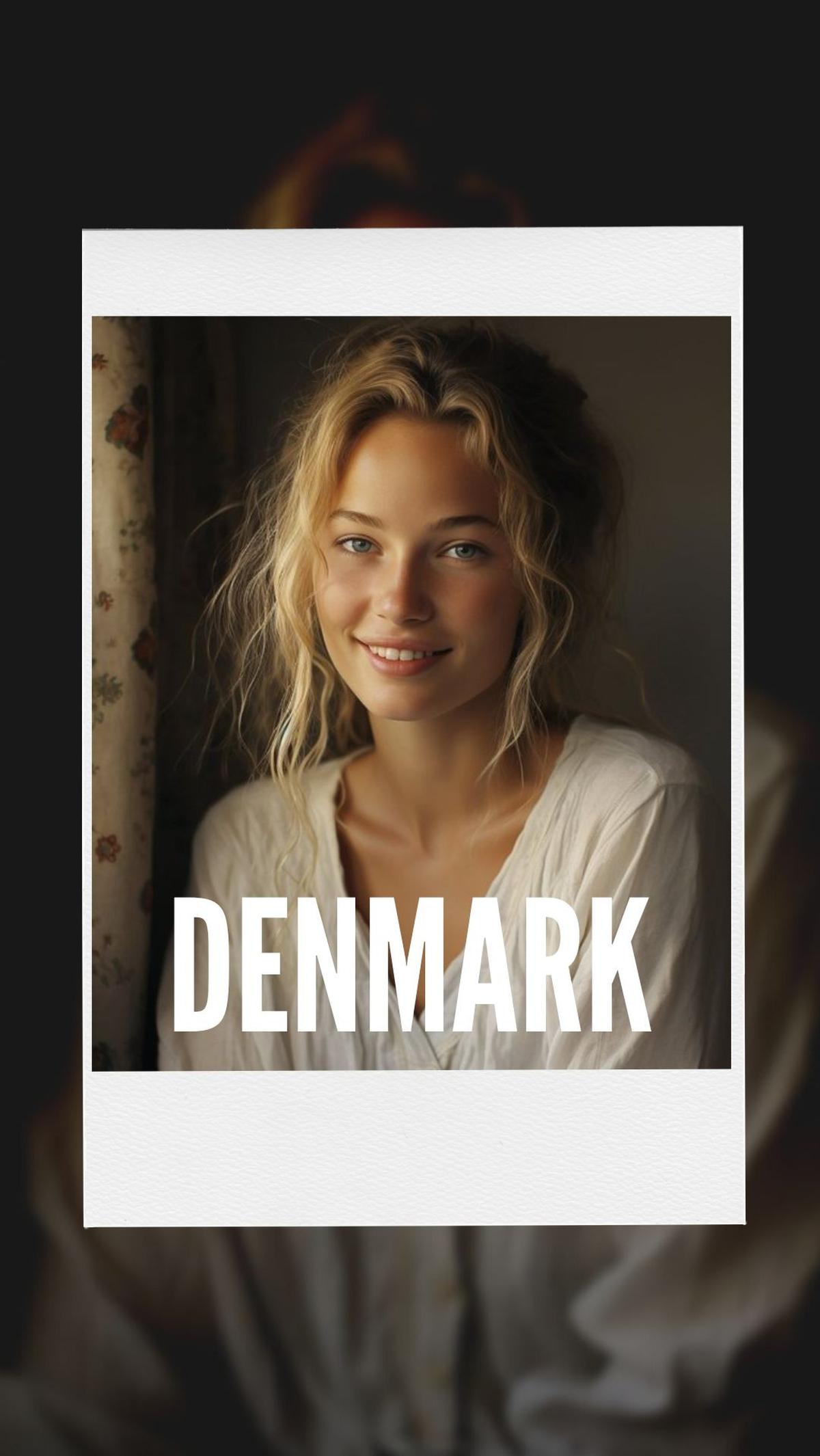 1. Denmark menyukai perempuan dengan fitur wajah tegas dan mata biru.