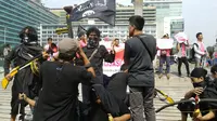 Aksi damai menolak ISIS di Bundaran Hotel Indonesia (Liputan6.com/ Audrey Santoso)