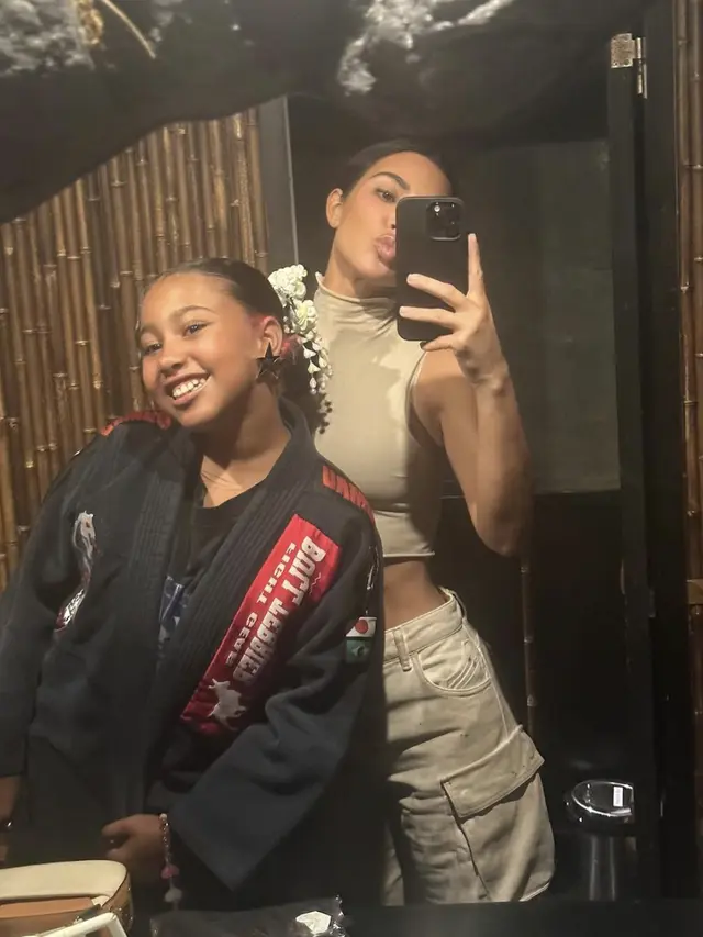 Kim Kardashian and North West