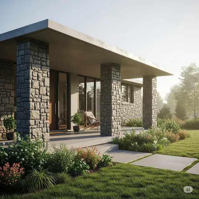 17 Model Dak Cor Teras Depan Rumah Modern dan Minimalis