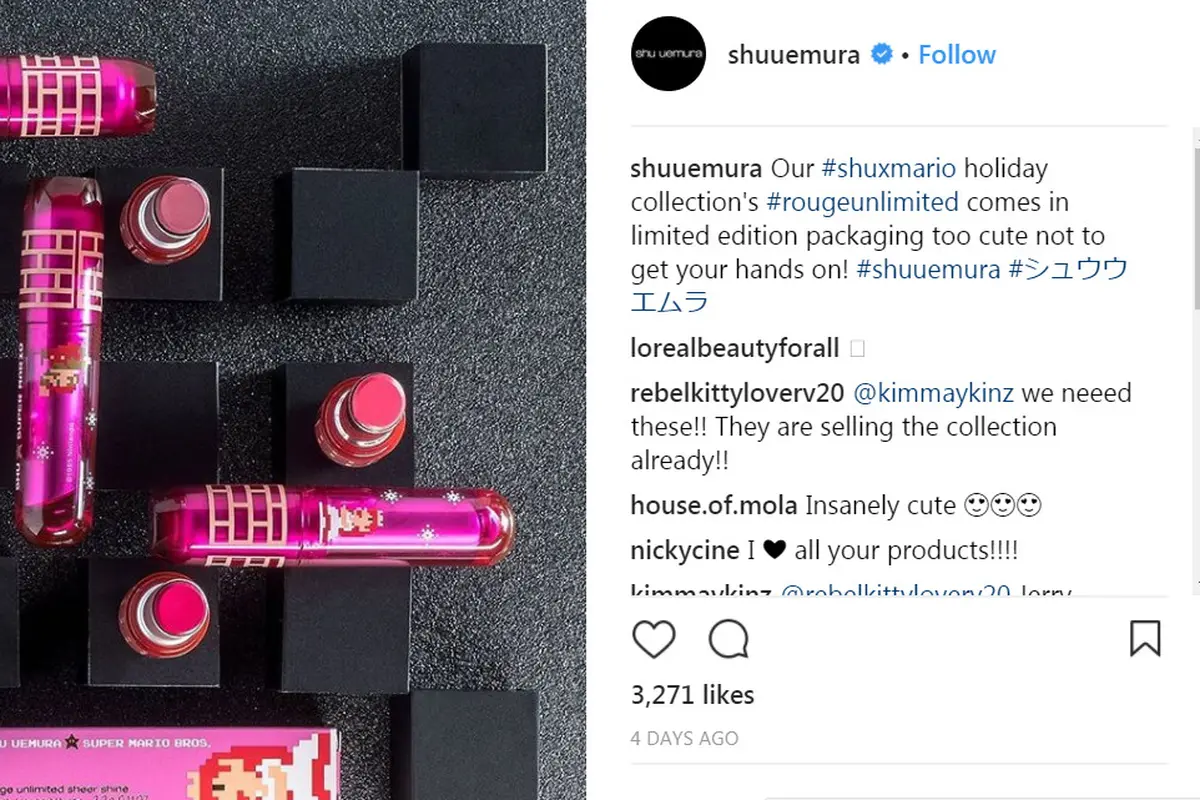 Gemas, Kemasan Shu Uemura Bertema Mario Bros
