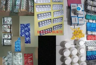 obat keras disita petugas (Foto: Humas Polres Jakpus)