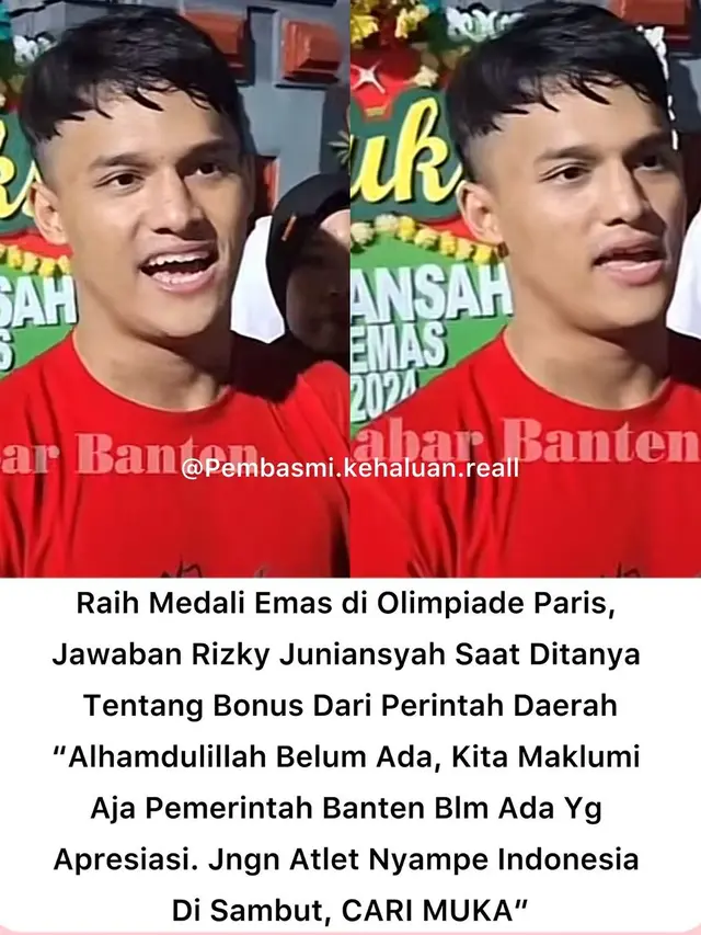 Rizki Juniansyah (https://www.instagram.com/p/C-rTHy5yIx_/?igsh=a3VpaG8wYnJibml0&img_index=1)