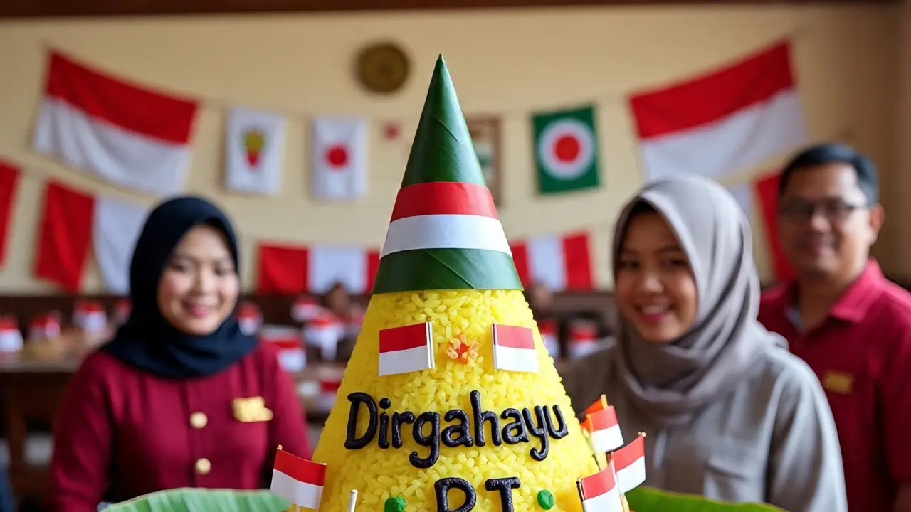 Tumpeng 17 Agustus untuk Lomba