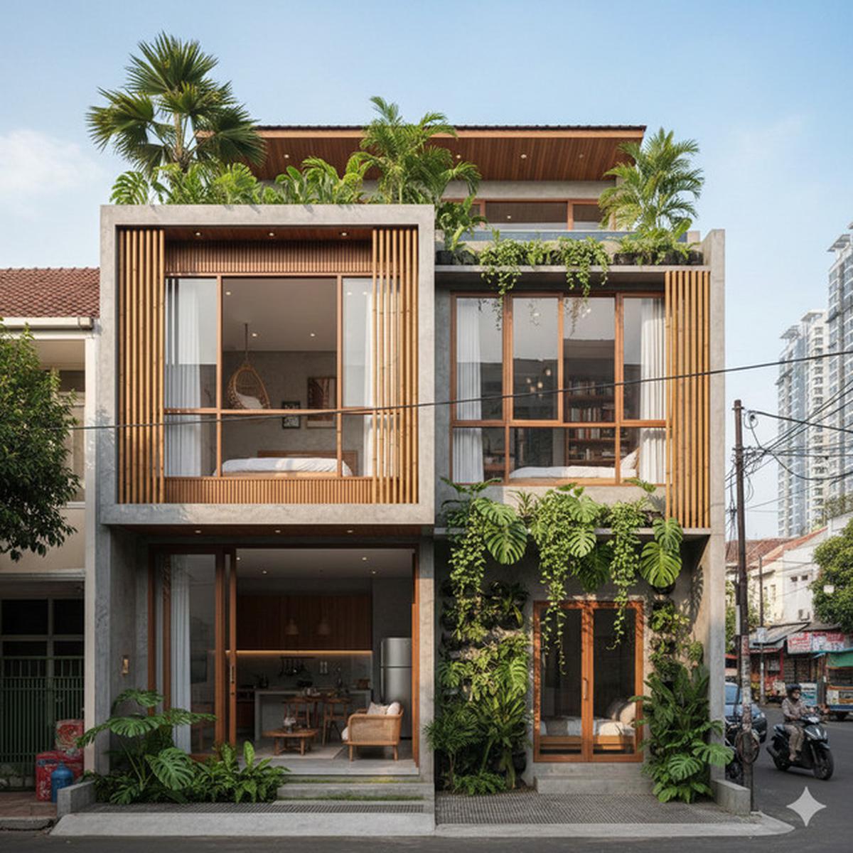 10 Model Rumah Tropis untuk Lahan Sempit, Cocok Diterapkan di Perkotaan