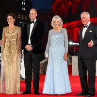 Kate Middleton dan keluarga kerajaan Inggris di Premiere film James Bond; No Time to Die (Instagram Duke and Duchess of Cambridge)