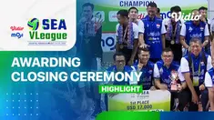 Berita video highlights awarding dan closing ceremony SEA VLeague 2023 putra putaran pertama, di mana timnas bola voli Indonesia menjadi juara, Minggu (23/7/2023) malam hari WIB.
