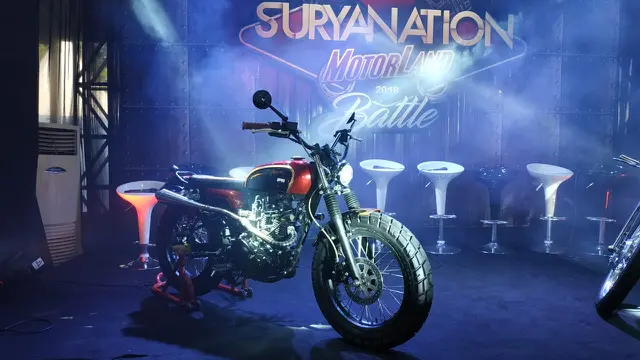 Motor Custom Kolaborasi 3 Artworker Indonesia (Arief A/Liputan6.com)