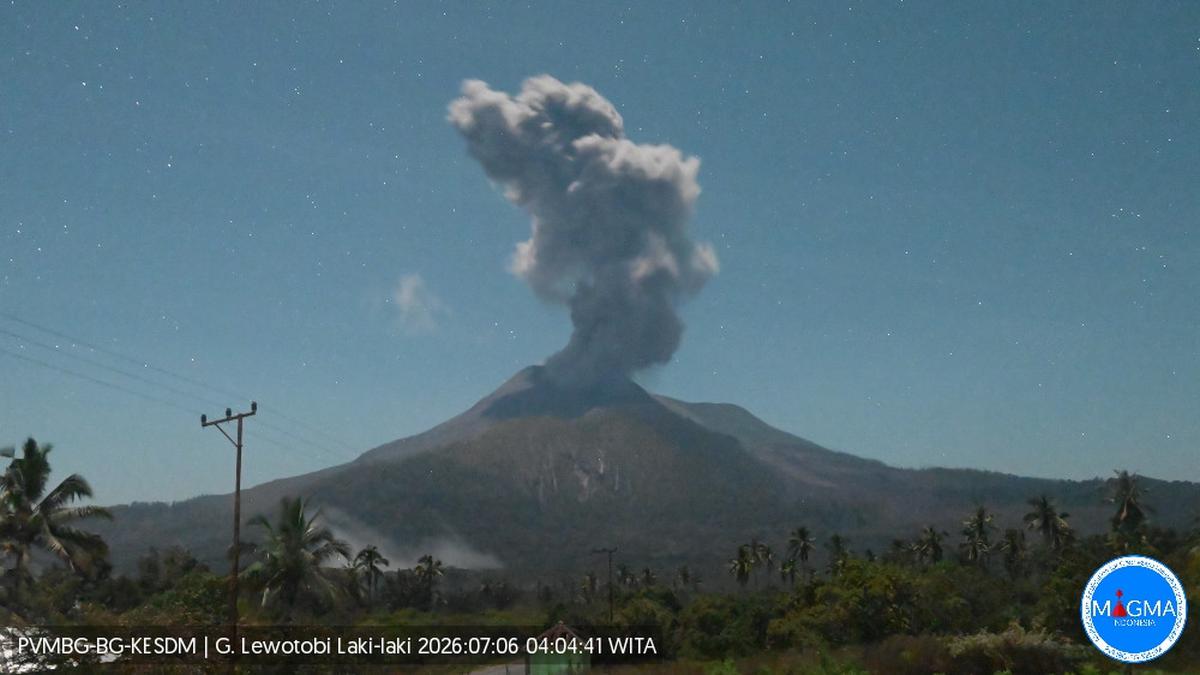 Gunung Lewotobi Laki-Laki Erupsi Lagi, Alami 2 Kali Gempa Letusan