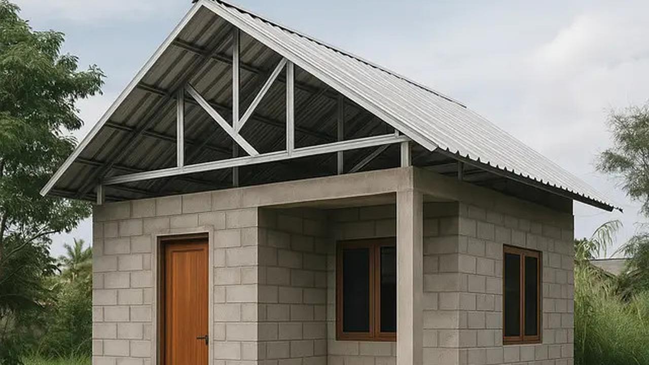 8 Desain Rumah Minimalis dari Batako dan Baja Ringan yang Kokoh &amp; Murah di 2025