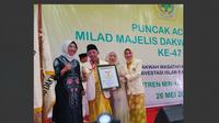 Puncak tasyakuran Milad ke-47 Pengurus Pusat Majelis Dakwah Islamiyah dan berhasil cetak rekor MURI. (Ist)