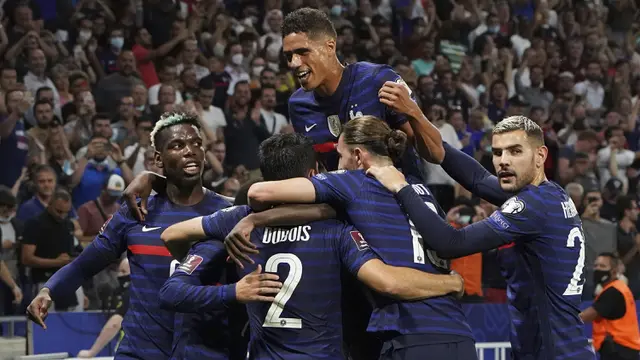 Foto: Antoine Griezmann Borong Dua Gol Kemenangan Prancis atas Finlandia dalam Laga Kualifikasi Piala Dunia 2022