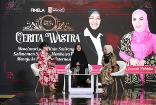 Talkshow Cerita Wastra bersama Ketua Dekranasda Provinsi Kalimantan Selatan. ©Budy Santoso/Fimela